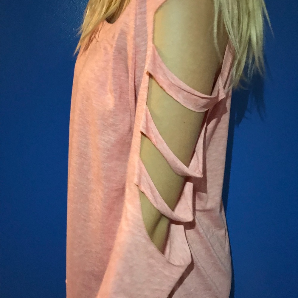 Cut up long sleeve shirt